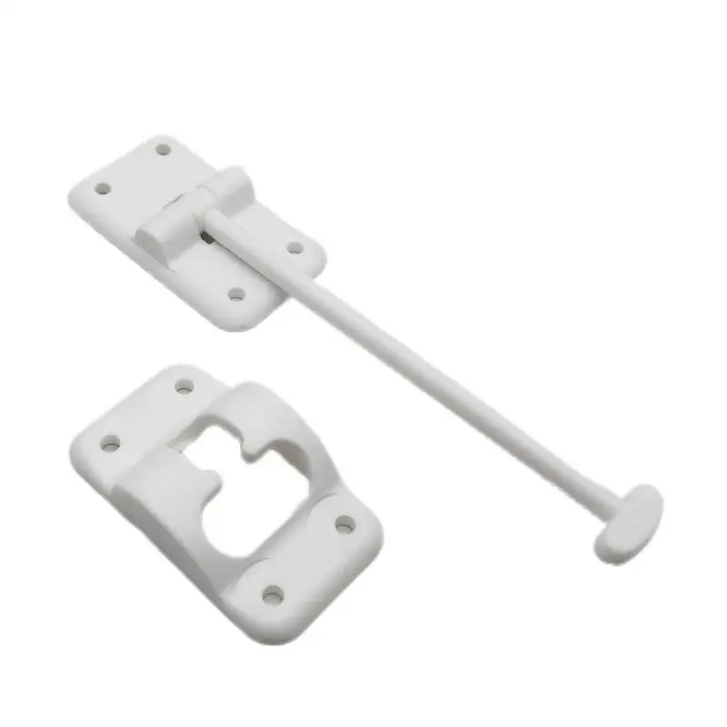 RV Door Retainer Kit RV T-Style Door Holder Catch Entry Door Catch T-Shaped Entrance Latch with Screws Exterior Hold Hook & Keeper Versatile RV