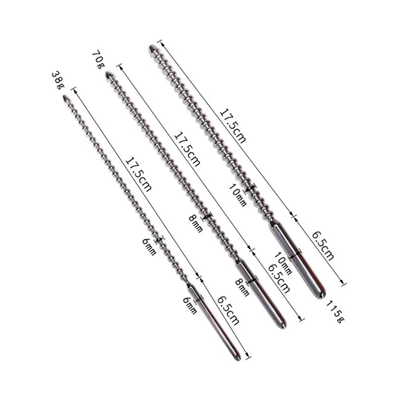 Stainless Steel Penis Plug Metal Horse Eye Stimulation Silicone Urethral Sounding Massage Wand Sex Toys For Men Masturbation