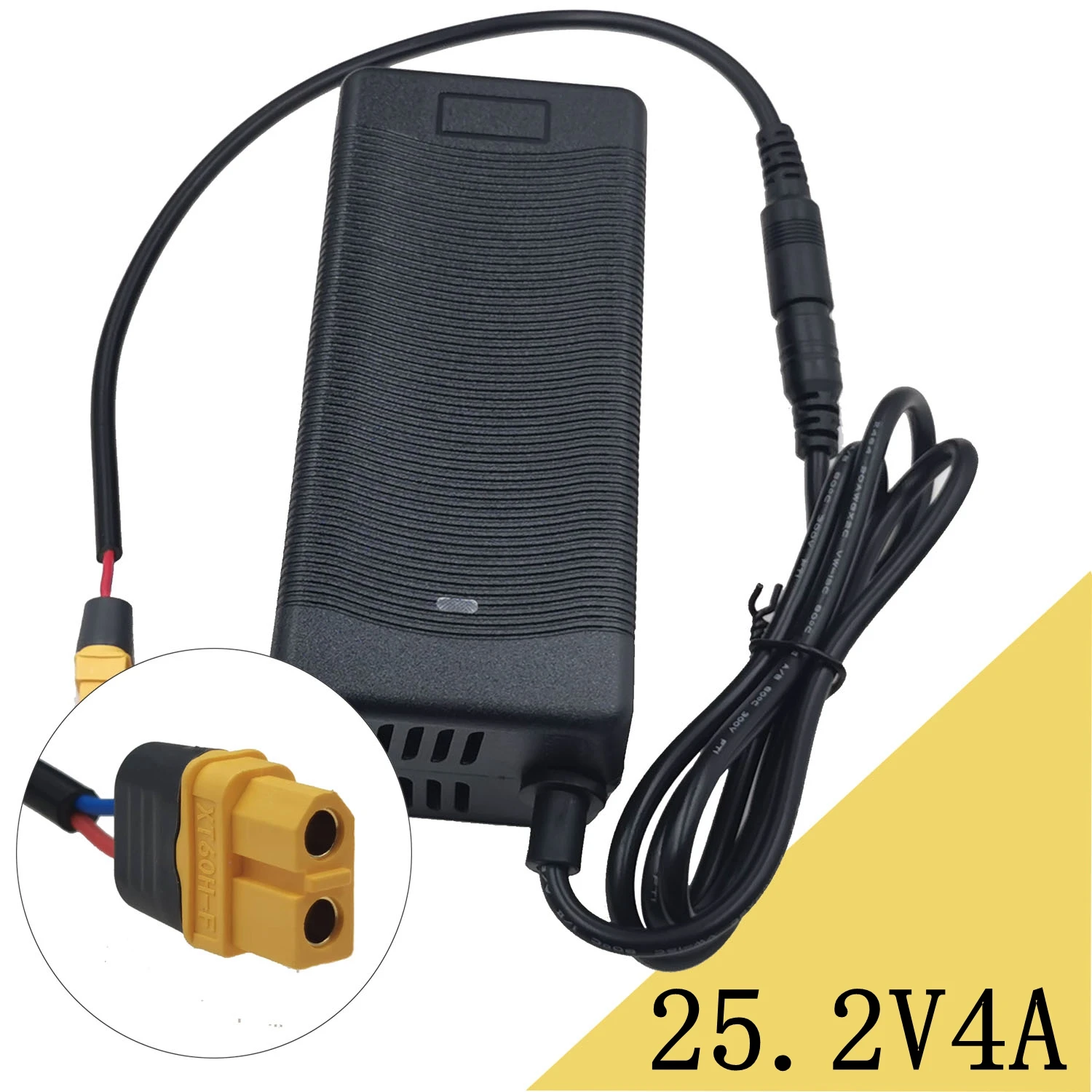 

25.2V 4A Li-ion Battery Charger for 6S 21.6V 22.2V 18650 Polymer lithium battery pack Charger XT60 Connector