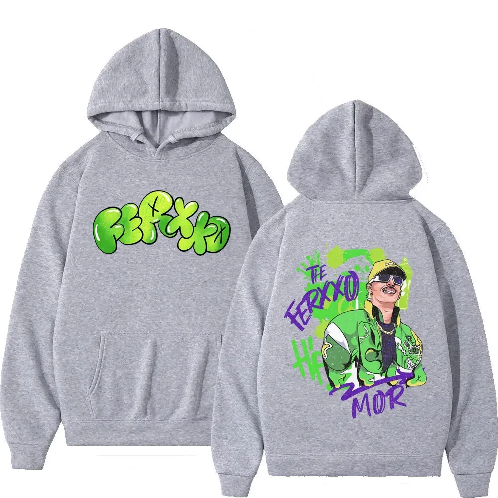 2024 Rapper Feid Ferxxo Album Tour Print Hoodie Men Women Hip Hop Harajuku Tracksuit Y2k Fashion Casual Hoodies Rap Streetwear 3