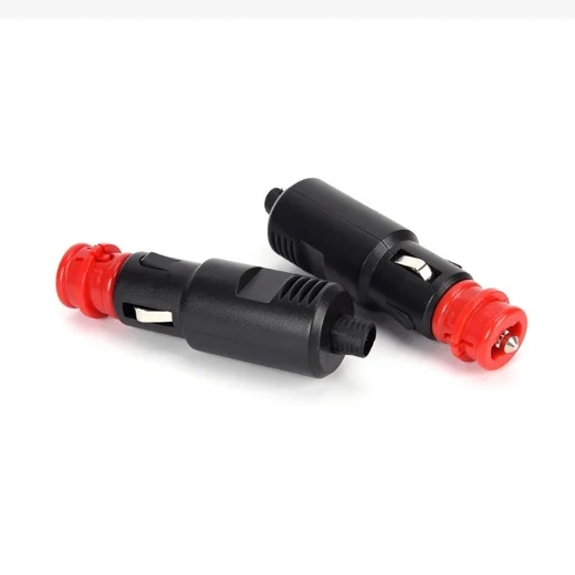 Car cigarette Lighter Socket Male Plug Adapter Power Connection 12-24V With Fuse 8A cigar lighter mother seat car cigar lighter seat cigarette lighter charger power plug