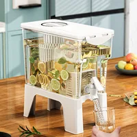 Pichet à Eau Froide de Grande Capacité de 3,5 l, Bouilloire avec Places dans le Réfrigérateur, Distributeur de Boissons Glacées, Réfrigérateur et Robinet 1