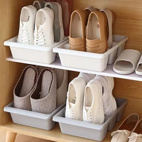Simple Modern Nordic Style Vertical Economy Slippers Rack Space Organizer Plastic Shoe Cabinet Home Hotel Shoes Holder Storage 3