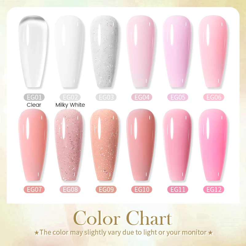 BORN PRETTY Quick Extension Nail Gel Polish Pink Nude Milk White Gel Soak Off UV Semi Permanent Nails Art For Manicure Tool 2