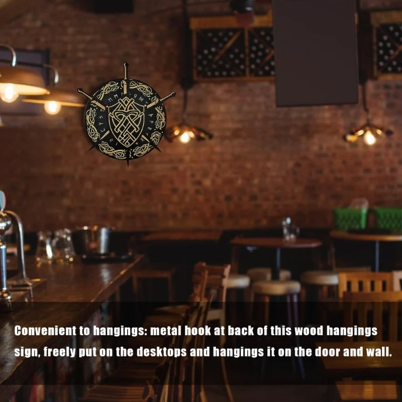 

H55A Средневековые деревянные настенные декоры, подвески, таблички, украшения для спальни и клуба, дома