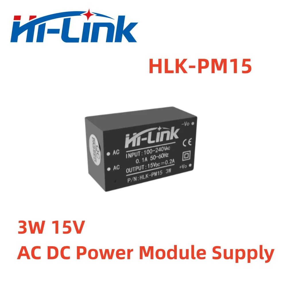 

Free Shipping 4pcs 3W 15V AC DC Power Module Supply HLK-PM15 220V
