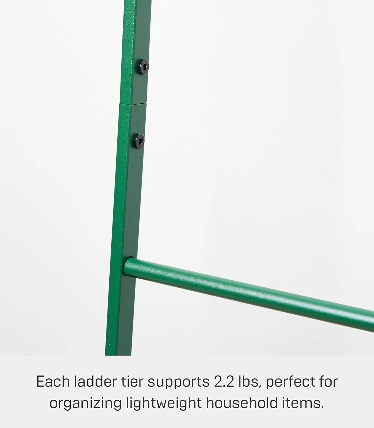 Home Leaning Ladder Hanger-Bathroom Storage Rack Holder Stand | Steel, One Size, Forest Green