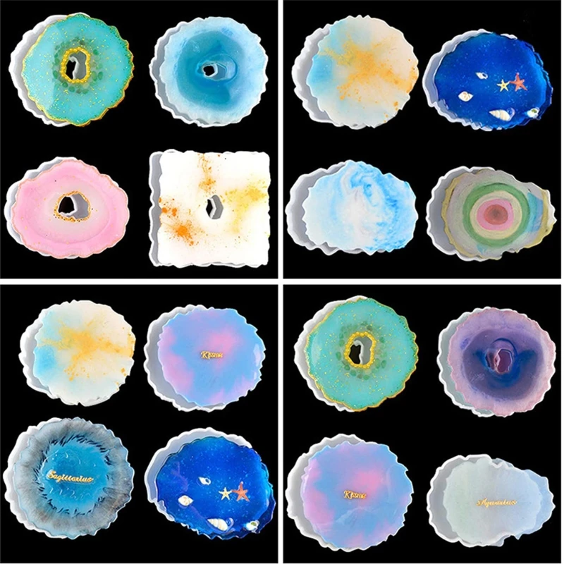 Epoxy Resin Molds Irregular Tea-Cup Silicone Molds DIY Crafts Tool Drop shipping