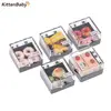 1 Set Simulation Mini Resin Cake Dollhouse Miniature Food Scene Model DIY Doll House Accessories Resin Cake Model 1