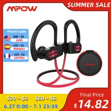 Mpow Flame IPX7 Waterproof Bluetooth Headphones V5.0 Earphone with CVC6.0 Noise Canceling Mic HiFi Stereo Wireless Sport Earbuds