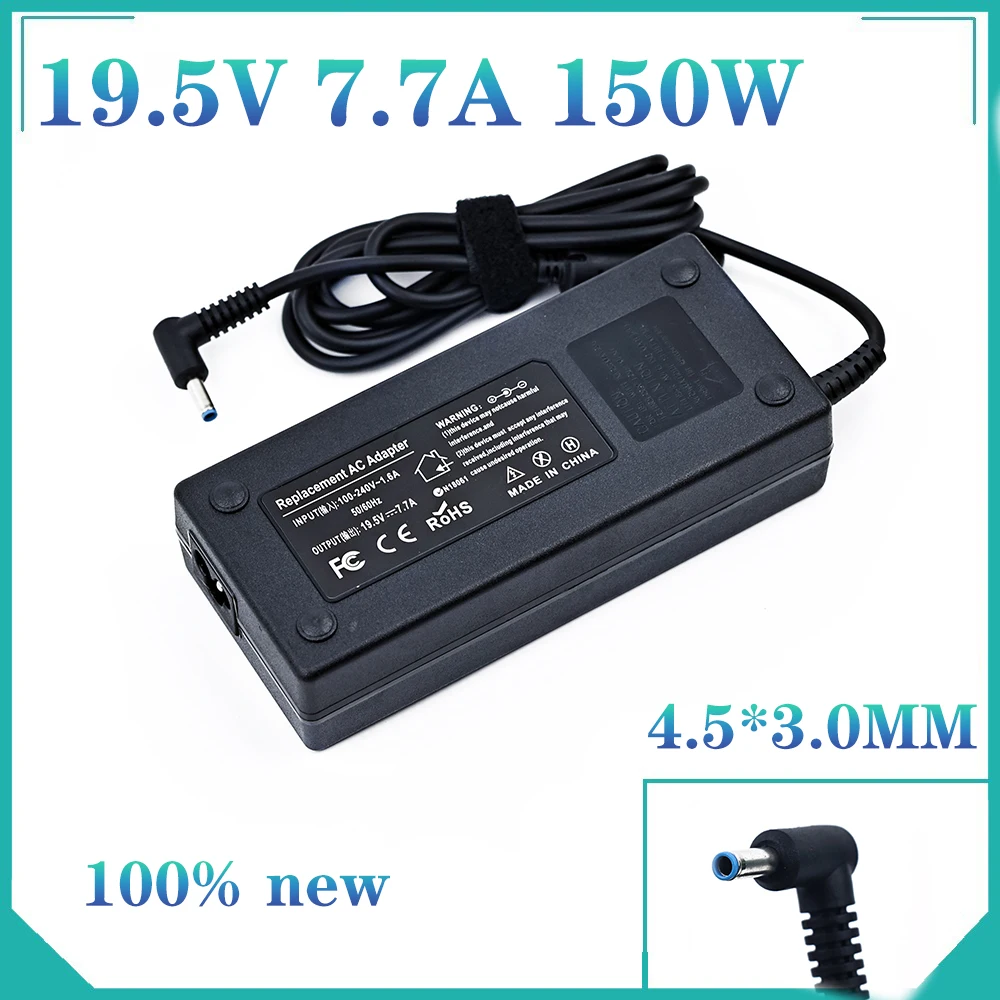 

775626-003 776620-001 19.5V 7.7A AC Power Adapter for HP TPN-DA03 Q173 Q174 ZBOOK 15 G3 G4 OMEN 15 PAVILION 15T Charger