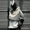 2024 Hip Hop Punk Techwear Short Jacket Hooded Cloak Men Women Multi Pockets Functional Pullover Jacket Street Casual Coat 1
