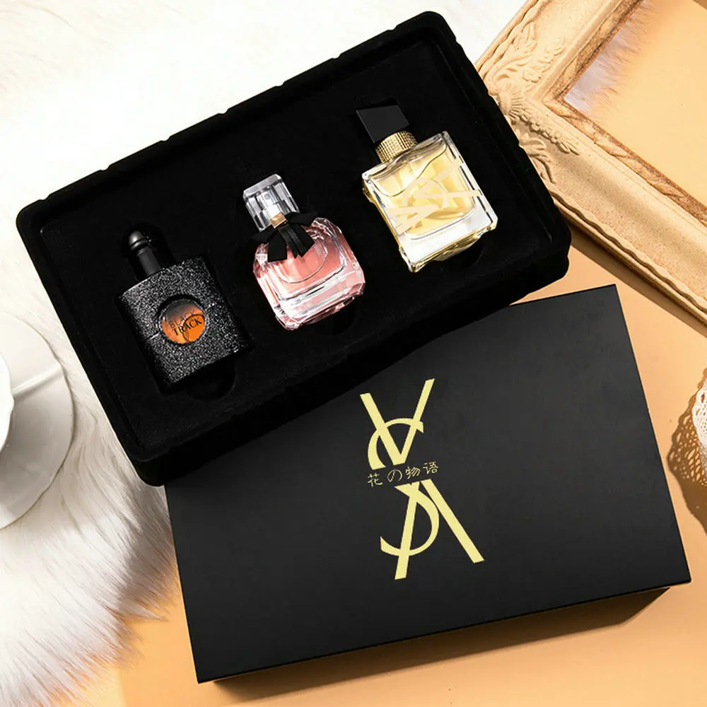 Original High Grade Fragrance Eau Wash Gift Box Three Piece Set Lasting Unisex Perfume Scent Deodorant Get Rid Of Body Odor