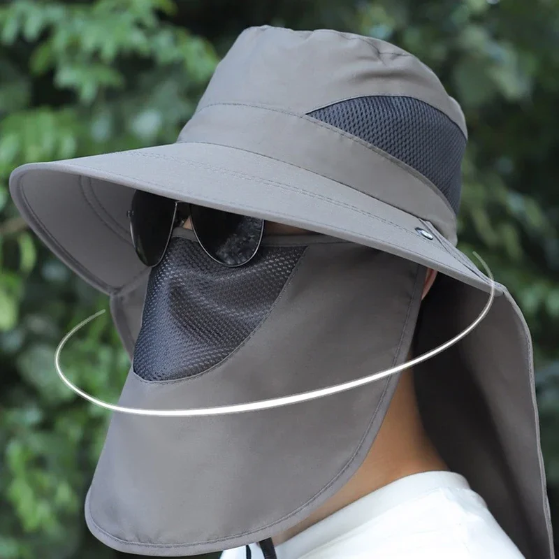 Sun Hat Bucket Hat Women Bucket Hat Women Hat Summer UV Protection Outdoor Hunting Fishing Hiking Camping Visor Removable Fishing Hat For Men Women