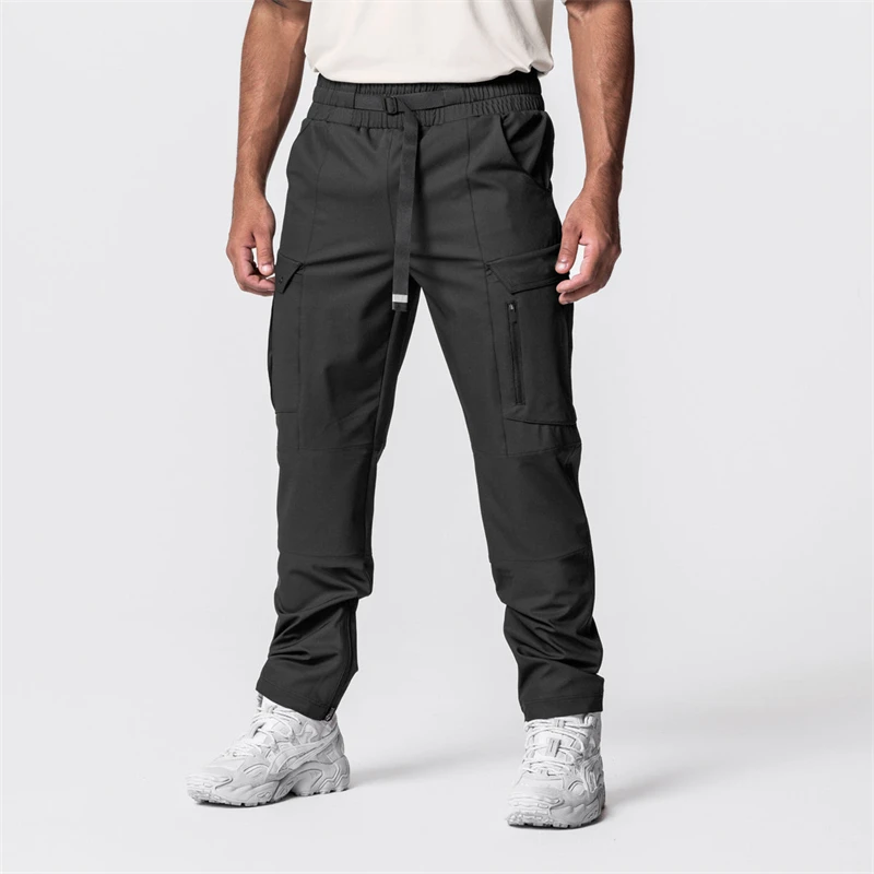

Casual Sweatpants Men Jogger Multiple Pockets Hiking Cargo Pants Combat Loose Sports Workout Tactical Trousers