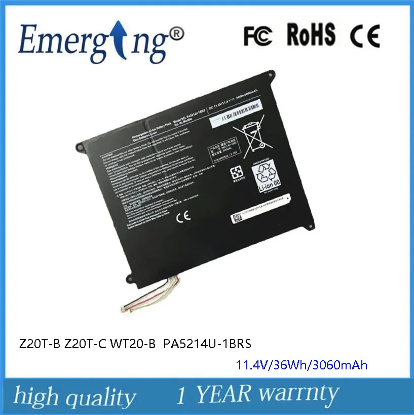 

11.4v 36Wh New PA5214U-1BRS Laptop Battery for Toshiba Portege Z20T-B Z20T-C WT20-B Series Notebook PA5214U