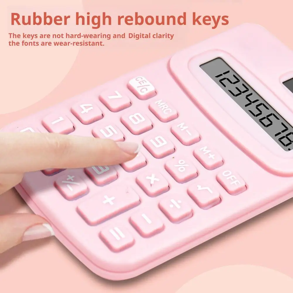 Portable Calculator Cute 8 Digits LCD Electronic Kids Home Office Primary School  Calculator Teaching Supplies - 5
