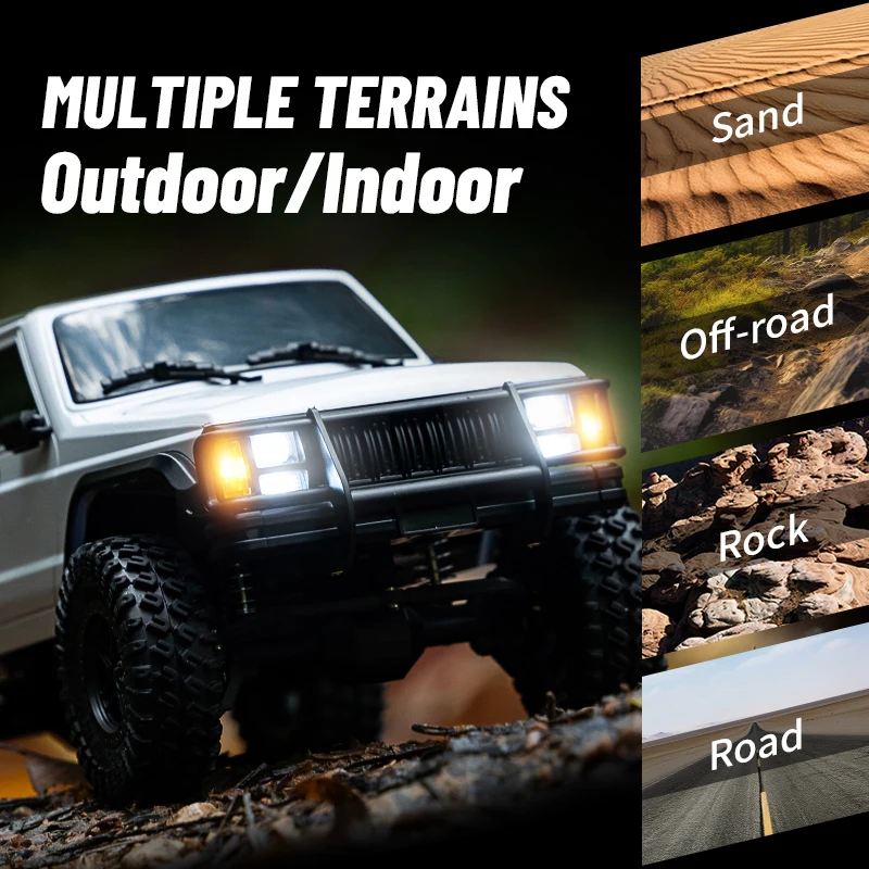 JJRC C8809 1:18 Full Scale Simulation Model Jeep RC Car 2.4G 4WD Motor Pickup Climbing Off-Road Model Car Toys 5