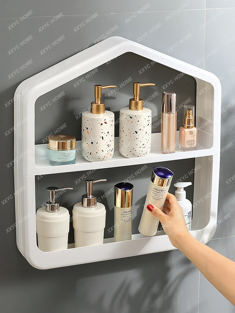

Bathroom Storage Rack Cosmetics Washstand Wall-Mounted Storage Rack