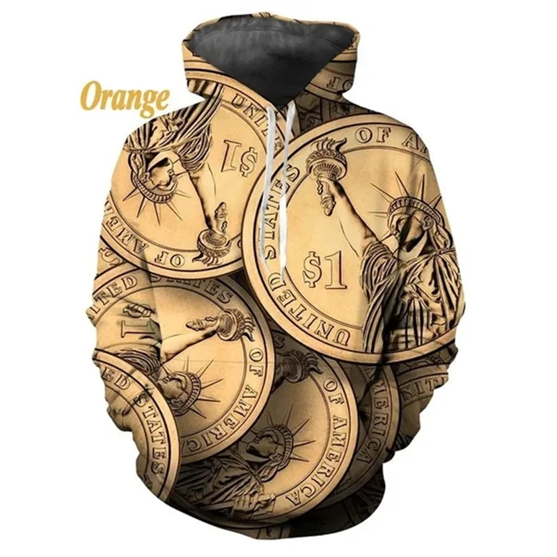 thumbnail image 1 of Nuevas sudaderas con capucha 3D con estampado de dólares divertidos para hombres y mujeres, sudaderas con capucha gráficas 3D personalizadas de estilo hip-hop callejero, ropa informal y cómoda para ho, 1 of 4