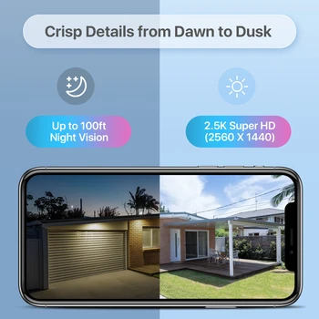 ZOSI 2PK/4PK 4MP Add-on Camera with Ethernet Cables Outdoor Weatherproof PoE Security Camera with Audio Only Work PoE NVR System 2