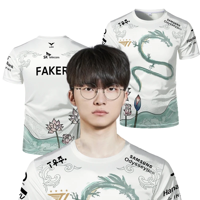 T1 Faker Tシャツ　20thアニバーサリー　フェイカー　新品 lol 20th-anniv.-faker-tshirt-