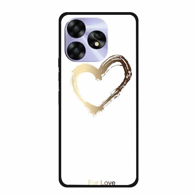Umidigi A15 Series Black Cat Design Soft TPU Phone Cover