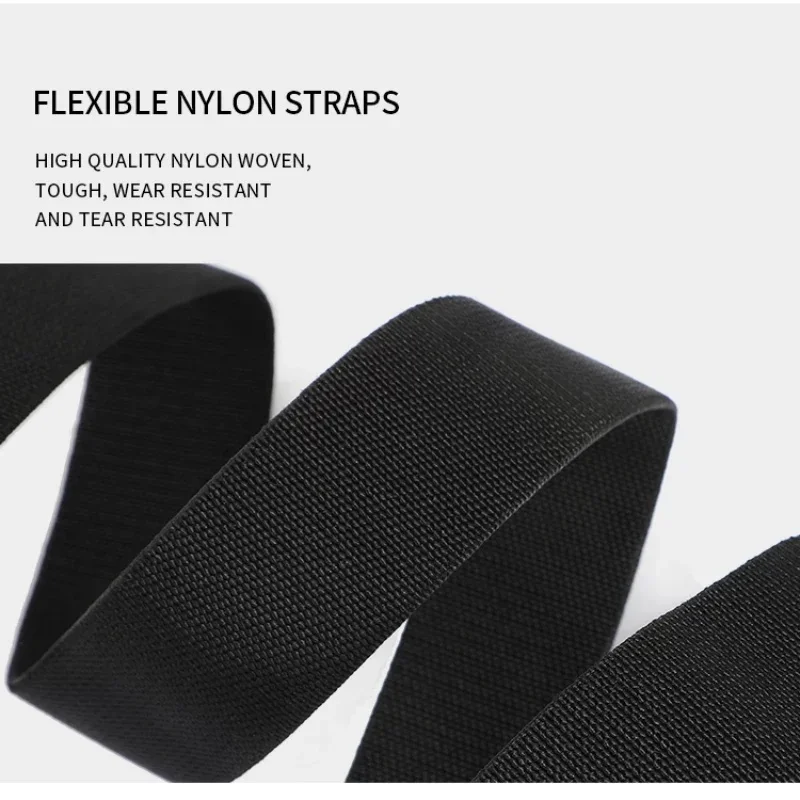 New Quick Release Pluggable Buckle Sports Belt Breathable ElasticMen Belts For Men Elastic Pants Belt