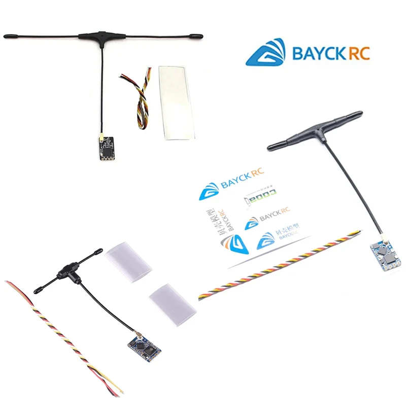 Récepteur ELRS SpeedyBee pour drone FPV, installé sur une carte de vol avec leds.