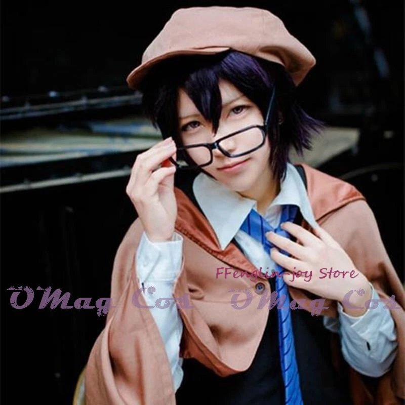 

Edogawa Rampo Cosplay Costumes Anime Bungo Stray Dogs Halloween Costumes Wig Unisex Detective Uniform Suit Full Party Colthing