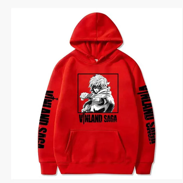 New in Anime Vinland Saga Hoodies Oversized Hip Hop
