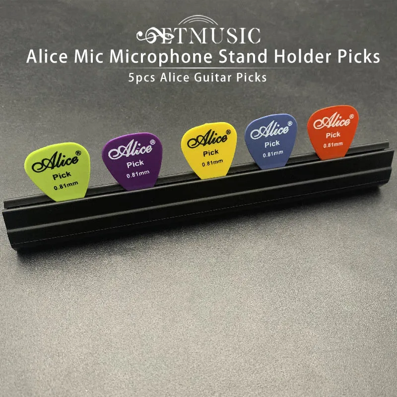 

Alice Mic Microphone Stand Holder Picks Rubber Holder + Free 5pcs Guitar Picks Free Shipping