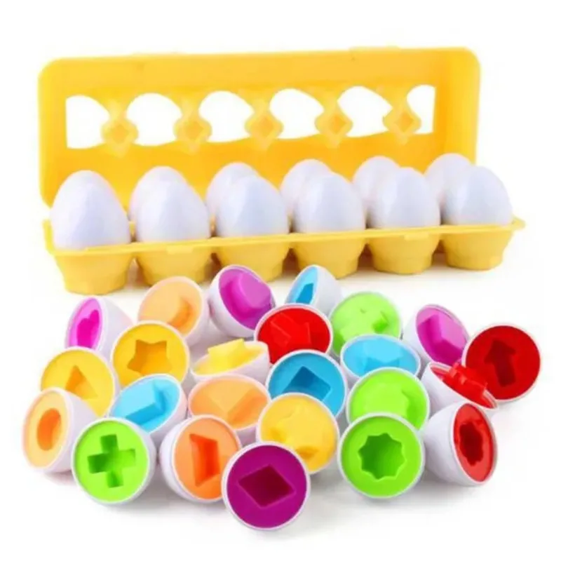 smart-egg-toy-for-kids-jogos-para-bebes-combinar-cognicao-classificadores-aprendizagem-brinquedos-educativos-presentes-montessori-forma-12pcs-por-conjunto