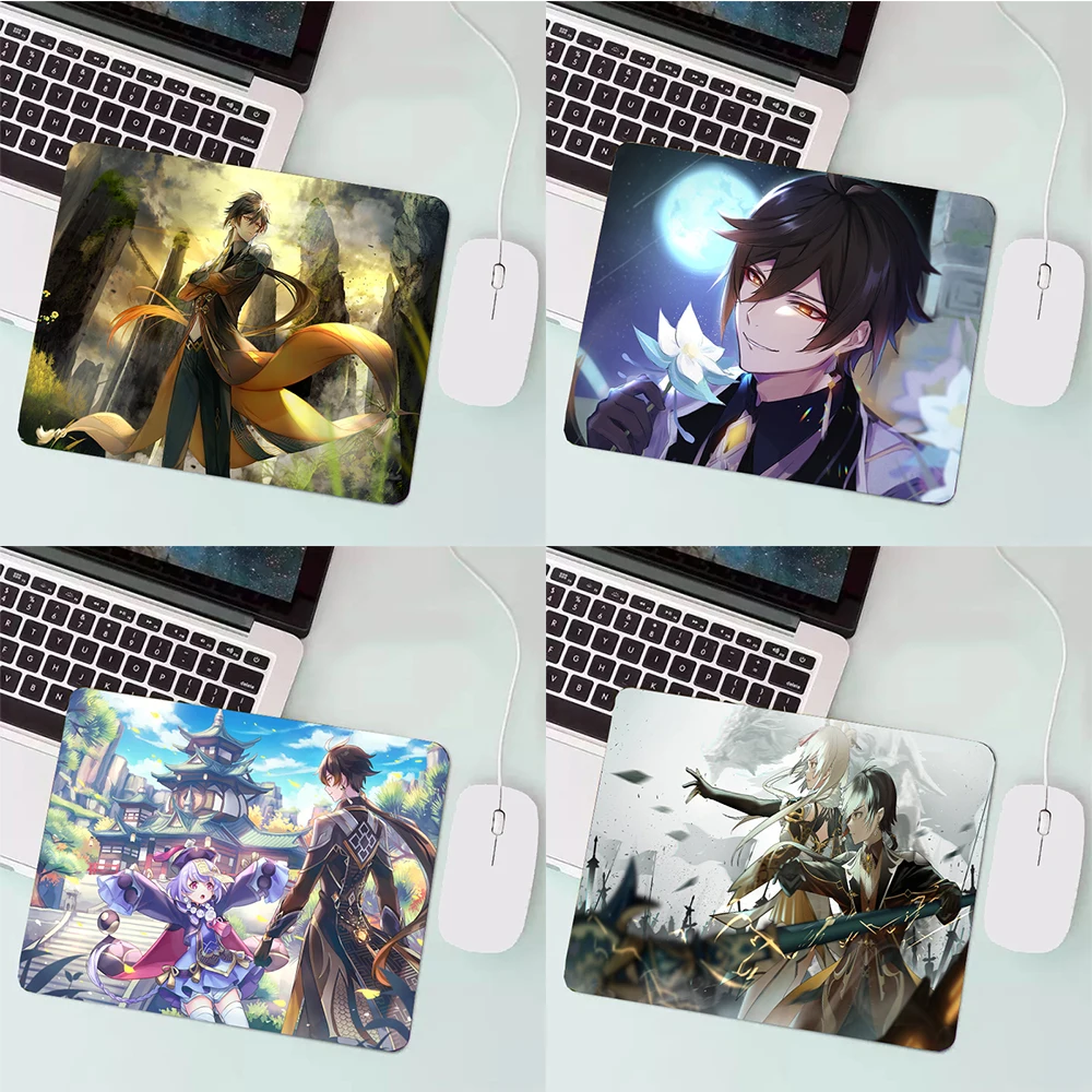

MRG Top Quality Genshin Impact ZhongLi Gamer Speed Mice Retail Small Rubber Mousepad Top Selling Wholesale Gaming Pad mouse