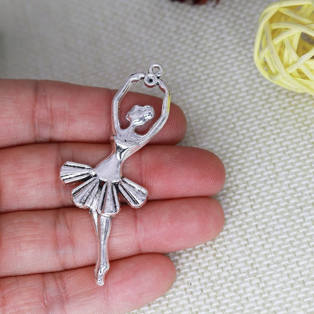 Ballerina Fairy Charm Sterling Silver