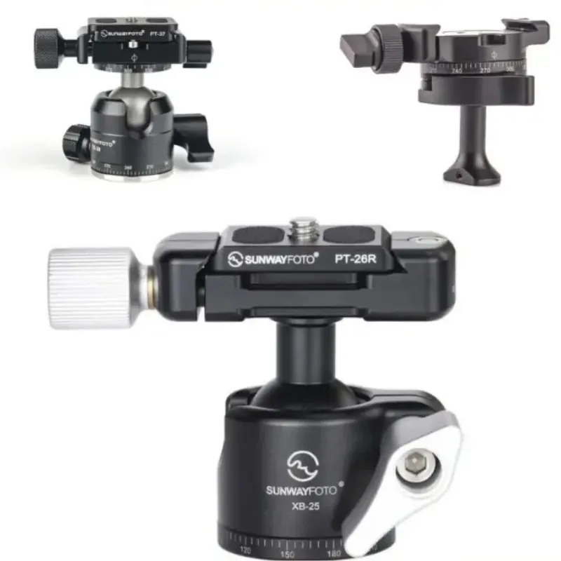 Sunwayfoto Panning Micro Ball Head Easy Inverted Mini Ballhead with QR Plate Tripod Stand With Ball Head XB-28II PMB-18 XB-25