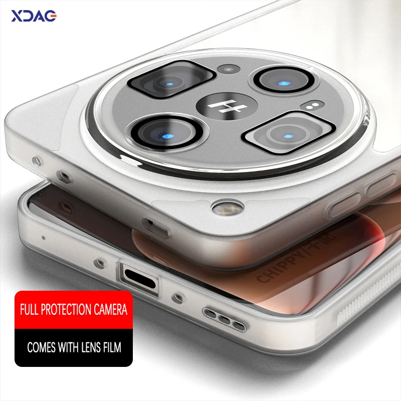 Luxury Coque Soft Silicone Acrylic Glass Lens Phone Case Back Cover