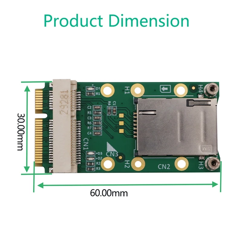 Mini PCIE Adapter With SIM Card Slot For 3G/4G Module WWAN HSPA MODEM LTE Mini Card GPS Card For Desktop Laptop