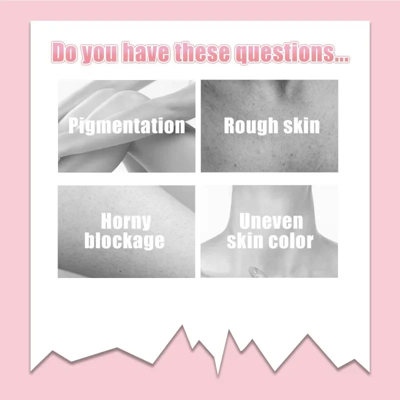 Peach Body Scrub Deep Cleaning Exfoliation removal Chicken Skin Melanin fade Repair whitening brighten Care cream peeling scrubs 5