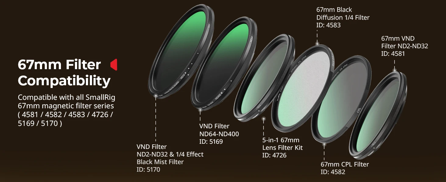 FilMov Attachable 67mm Filter Adapter for iPhone 17 Pro/Pro Max Magnetic Connect