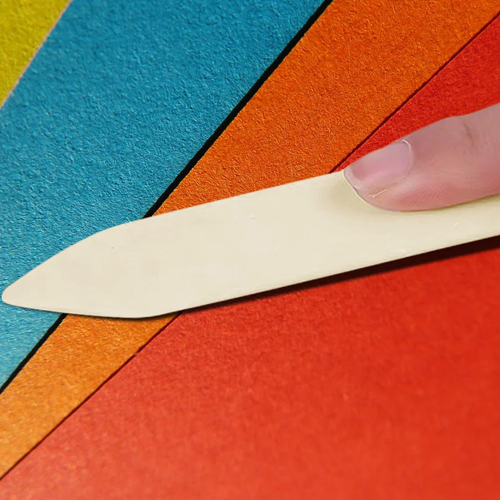 Bone Folder Tools Origami Knife Curved Bone Folder Paper Craft Supplies Creaser Bone Scoring Paper Folding Tool Plastic Folders