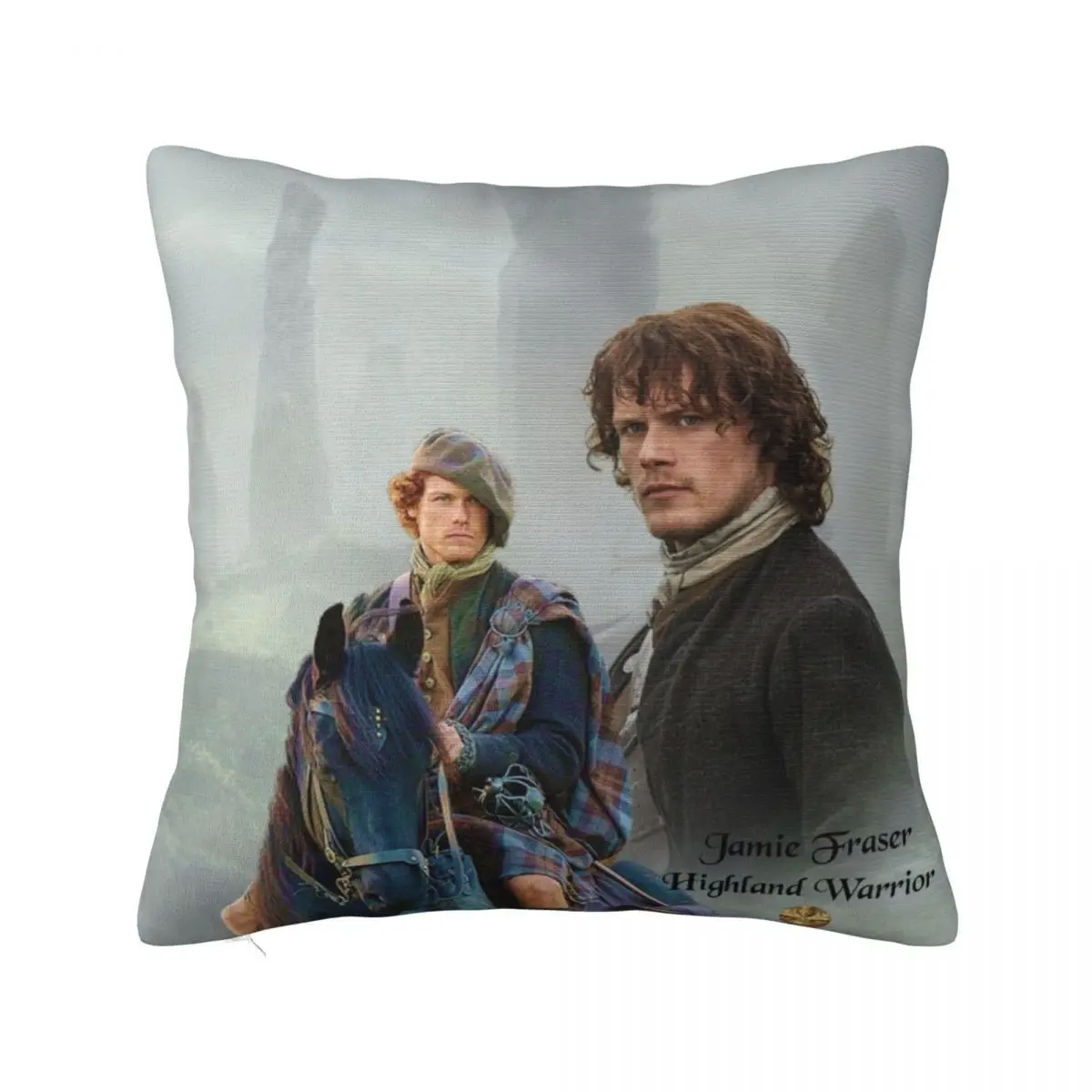 

Jamie Fraser-Highland Warrior/Outlander Throw Pillow Anime Couch Cushions Pillowcase Cushion