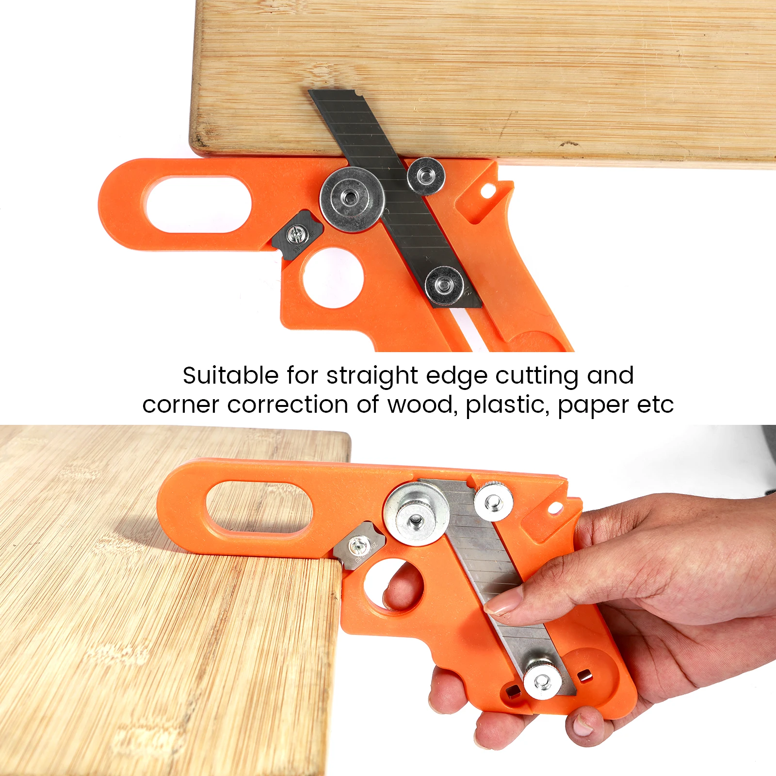Woodworking Tools Edge Banding Trimmer Veneer Edge Cutter 10Pcs Blade 4Pcs Circular Scraper