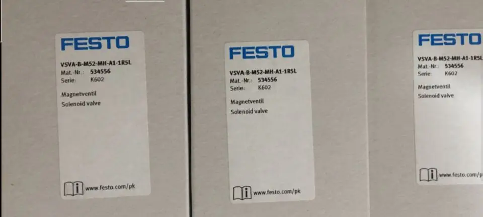 

Festo FESTO Solenoid Valve VSVA-B-M52-MH-A1-1R5L 534556 In Stock