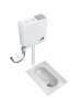*LP Household Ceramic Squatting Pan Flushing Cistern Set Bathroom Potty Chair-Type Toilet Deodorant Urinal 2