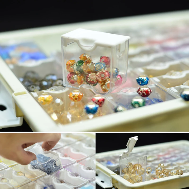 Drill containers for diamond painting accessories