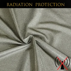 Pure Silver Fiber Conductive Fabric - EMF/RF Shielding, WiFi Signal Blocking, Antibacterial, Soft & Washable - 25 x 25 cm