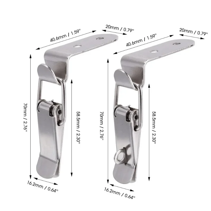 Duck-mouth Buckle Hook Buckle Padlock Cabinet Door Lock Luggage Latch Clip toggle latches decorative latches furniture hardware buckle clamp 2/4PCS
