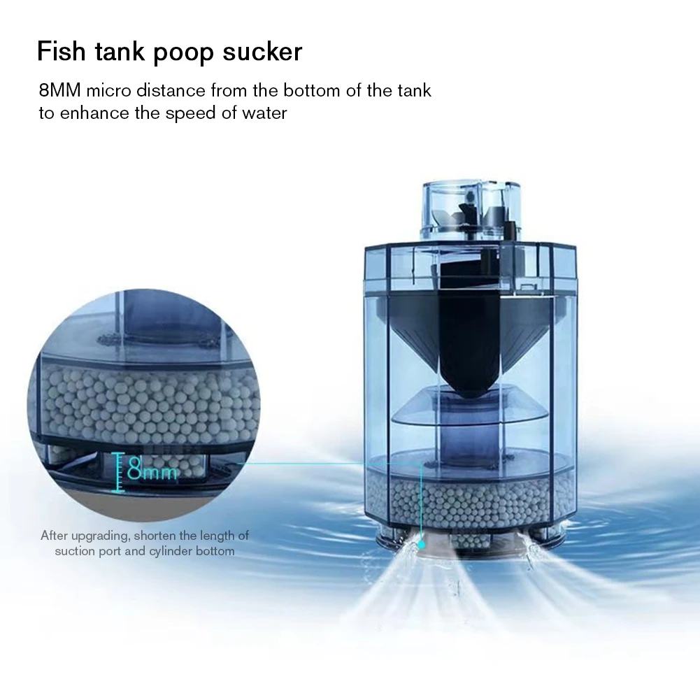 Automatic Fish Stool Suction Collector Vacuum Cleaner Household Fish Tank Toilet fish aquarium