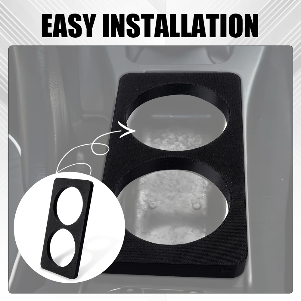 Sleek Black Tray Cup Holder